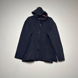 Marithe Francois Girbaud Hoodie Sweatshirt Men 3XL Black Gymwear Streetwear Zip